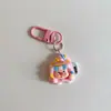 Novo Pingente Chaveiro Pig Pop Desenho Animado Pingente Fofo para Mochila Escolar Acessórios para Mochila Presente para Melhor Amigo Estudante