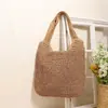 Dropshipping Nova Bolsa de Palha de Ombro Único de Grande Capacidade, Bolsa Simples de Palha Trançada, Bolsa de Praia para Férias, Bolsa Casual Feminina