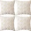 Lámpara de tira de venta caliente transfronteriza Funda de almohada para árbol de Navidad Bordado de felpa tridimensional Almohada de Navidad Funda de almohada estilo americano Cojín Lumbar