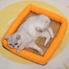 Nido de Gato de Verano, Esterilla para Mascotas, Esterilla de Ratán, Perrera, Esterilla para Nido de Gato, Esterilla Refrigerante de Hielo para Gatos, Base Antideslizante