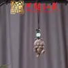 Cadena para Teléfono con Forma de Corazón de Caballo Pequeño de Sándalo Morado, Colgante Caballo del Año del Caballo Art Ming Xian Yuan, Llavero Creativo para Decoración de Coche con Caballo del Zodiaco