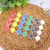 3ml 6 Tiras de Tinta Conectadas Pintura DIY Pigmento Colorante Pigmento para Pipa de Gesso Pigmento de Máscara