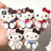 Accesorios de Gato Fresa Grande Sentado de Dibujos Animados Accesorios para el Cabello DIY Funda para Teléfono Amuletos para Zapatos Materiales de Decoración para Zapatos