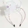Diadema de Sombrero de Cumpleaños de Malla Linda Transfronteriza Diadema Fina con Lazo Dulce y Juguetón Accesorio para el Cabello de Exterior para Niños