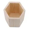 Portalápices de Madera, Portalápices Blanco de Madera Maciza, Caja de Madera Pintada DIY, Caja de Almacenamiento Portalápices para Oficina en Casa y Estudiantes