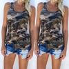 2021 AliExpress deseja novas roupas femininas verão europeu e americano nova camuflagem moda all-match colete sem mangas T-shirt mulheres