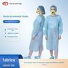 Atacado roupa de proteção descartável com revestimento de filme jaleco de laboratório espesso respirável não tecido roupa de isolamento à prova de poeira