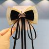 Accesorios para el Cabello de Niñas Pinza de Pelo con Lazo Rojo Grande de Cinta para Niñas Niñas Pequeñas Serie Dulce Princesa Pinza para la Parte Trasera de la Cabeza
