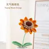 Venta al por mayor Transfronteriza Hilo Tejido a Mano Girasoles Flores Artificiales Regalos del Día de San Valentín Decoración del Hogar