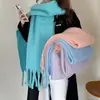 Color Hilado Personalizado ~ Primer Amor "Primer Amor" Bufanda Azul de Mohair 30% Lana Bufanda C*S Mismo Estilo Chal