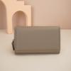 Cartera transfronteriza europea y americana para mujer, cartera de piel auténtica con cremallera larga, cartera de mano de gran capacidad, capa superior de piel de vaca suave