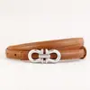 Cinturón de Cuero para Mujer Estilo Nuevo Guangzhou, Cuero Genuino, Moderno y Versátil, Diseño Sencillo, Cinturón de Cuero para Mujer con Elementos Decorativos, Adecuado para Vestidos, Único y Suave