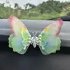 2025 Venda Quente Borboleta Colorida de Pérola Enfeite de Carro Decoração para Saída de Ar Decoração de Painel Estilo Ins para Carros