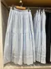 Falda Larga de Capas Fresca y Dulce Estilo Japonés para Mujer Primavera/Verano 2026 Nueva Moda Casual Versátil Media Falda 484820