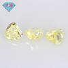 Gema Huagang 9A con corte de flor de hielo en forma de corazón, diamante de alto carbono, amarillo ganso, joyería DIY, circón, piedra desnuda, piedra principal