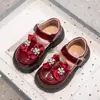 Zapatos de Cuero para Niñas 2025 Primavera Nuevos Zapatos Individuales de Cuero Brillante para Niñas Lazo Temperamento Estilo Extranjero Zapatos para Niñas Zapatos de Presentación