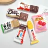 Casa de Muñecas Grande Juguete de Comida Artificial Accesorios de Galleta de Chocolate Resina Hecho a Mano DIY Pasador Hecho a Mano Joyería Juguete de Moda