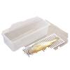 Caja de Almacenamiento de Alimentos Frescos para Refrigerador con Compartimentos para Escurrir Mariscos, Camarones, Pescado, Caja Sellada de Conservación, Caja de Almacenamiento de Verduras y Frutas