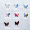 Nueva joyería de manicura Yiwu, deseo puro, tulipán salvaje, mariposa, joyería de manicura, decoraciones de manicura luminosas, venta al por mayor
