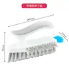 Cepillo para Grietas Multifuncional para el Hogar, Cepillo para Grietas de Piso de Baño, Rascador y Cepillo Integrados para Limpiar Esquinas del Baño y el Inodoro