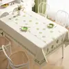 Toalha de Mesa Minimalista Impermeável à Prova de Óleo Lavável Tapete de Mesa Retangular Toalha de Mesa para Sala de Jantar Mesa de Centro de Luxo Leve de Alta Qualidade para Uso Doméstico