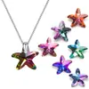 Accesorios Colgantes de Cristal para Collares Pequeños DIY Estrella Corazón de Melocotón Luna Estrella de Mar Oso Hoja de Arce Múltiples Tamaños Coloridos Agujero para Colgar