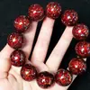 Patrimônio Cultural Imaterial Laca Multicolor Pérola Roxo Madeira de Sândalo Contas Núcleo Ampliado Pulseira de Laca Contas de Laca Madrepérola Artesanato em Laca Masculino e Feminino