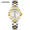 Reloj Marca Longbo Reloj de cuarzo transfronterizo para pareja reloj de acero para mujer simple impermeable reloj para hombre venta al por mayor