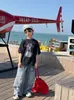 Tairu 2026 Verano Nuevo Estilo Coreano Infantil Estilo Americano Algodón Puro Transpirable Camiseta para Niños Versátil Top de Manga Corta