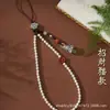 2026 Cadena para Teléfono de Tendencia Nacional Cadena de Cristal para Teléfono Colgante de Perlas de Moda Correa de Muñeca Funda de Teléfono Correa