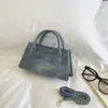 Bolso de mano simple y elegante con sensación de calidad, nuevo y moderno bolso de hombro y cruzado 2026, bolso pequeño cuadrado vintage, bolso popular para mujer este año