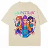 Camiseta Kpop Anime Demon Slayer Huntrix Tigre Derpy para Hombre Mujer Estética Vintage Camiseta Oversize