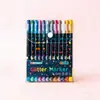 Caneta Marcadora Glitter Ponta Preta Ponta Macia Modelo Novo Transfronteiriça para Crianças e Estudantes, Desenho Artístico, Marca-Texto Feito à Mão, Graffiti no Atacado