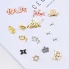 Costura directa de fábrica logo marca registrada zapatos y sombreros lencería ferretería galvanoplastia fundición a presión letras logo perforado