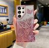 Funda protectora para Samsung S25Ultra Diamond Bow A26, suave, con purpurina degradada
