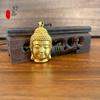 Colar Cordão Preto Cabeça Buda Dourado Chinoiserie Pingente Ouro Areia Corrente Suéter Buda Tathagata Proteção Segurança Joia Acessórios Femininos
