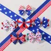 Amazon Conjunto de Presilhas de Cabelo com Laço para Crianças Dia da Independência Americana Conjunto de Acessórios de Cabelo Estrela e Listras Acessórios de Cabelo Fofos para Bebê