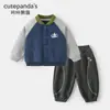 Set Infantil Kaka Panda: Chaqueta Casual para Niñas, Conjunto de Otoño para Niños, Ropa de Otoño para Bebé Niña, Ropa para Bebés
