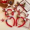 Diadema Linda de Peluche con Cabeza de Alce para Mujer Disfraz de Navidad Diadema Alta con Cráneo y Astas Hombre de Jengibre Otoño e Invierno Pinza para Lavarse la Cara