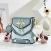 Bolsa Pequena de Verão 2025 Feminina Nova Estilo Coreano Versátil Simples Bolsa de Ombro Transversal Verão Celular