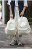 Mochila Estilo Coreano Estilo Perezoso Mochila Escolar Simple Pequeña Fresca para Estudiante Universitario Alto Valor de Belleza Mochila de Gran Capacidad para Niña de Secundaria