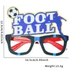 Gafas Divertidas de Fútbol para el Mundial 2026 EE.UU.-Canadá-México Accesorios para Fotos de Fiesta de Cumpleaños Marcos de Colores Disfraz Feliz