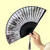 Leque Pequeno Estilo Chinês, Leque Dobrável, Leque de Estudante Estilo Antigo, Leque Portátil para Fantasia da Dinastia Han