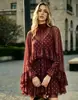 Vestido tipo capa con volantes de estilo elegante, nuevo para primavera/verano, transfronterizo europeo y americano, con camisola interior de moda