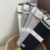 Meias Largas Versáteis Lin Er'Yi Outono e Inverno, Meias Longas Coloridas, Meias Antibacterianas Sem Costura Estilo Coreano Estilo Miu, Meias Femininas Atacado