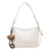 Bolso de hombro simple y versátil, nuevo bolso cruzado de moda 2026 para el día a día, gran capacidad, color liso, bolso de hombro de lujo ligero para debajo del brazo