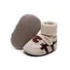 Sapatos de Bebê para Primavera e Outono para Meninos e Meninas de 0 a 1 Ano, Sapatos e Meias Integrados, Sapatos Quentes para Bebê Andar, Sapatos para Bebê Boby Andar