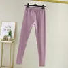Pantalones legging de terciopelo alemán para otoño e invierno, nuevos, con encaje, cálidos, calefactores, sin costuras, ajustados para mujer, de terciopelo por ambos lados