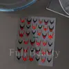 Belleza Total Transfronterizo Nuevo Manicure Halloween Pegatinas Oscuras Multicolores Brillo Francés Murciélago Pegatinas para Manicure Halloween