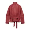 Jaqueta Feminina Casual com Efeito Camurça e Cinto - AliExpress Internacional - Novidade Primavera 2026 6318243